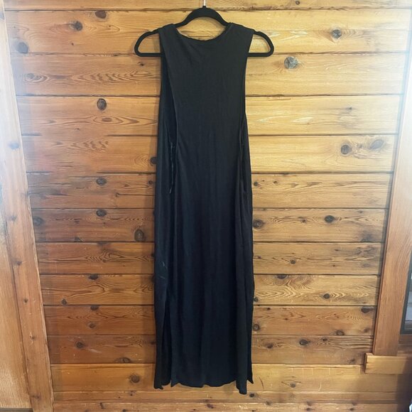 Rag & bone black layered tank Black maxi dress casual Size Medium - Picture 2 of 7